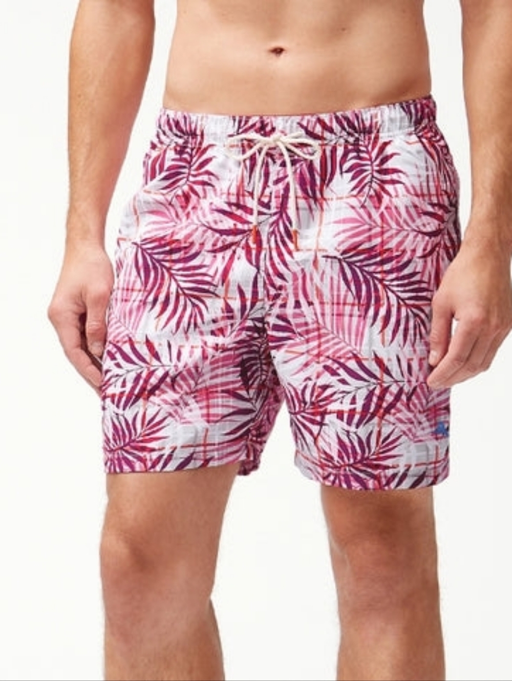 Tommy Bahama Men's Naples Terraba Terrace Swim Trunks Plum Raisin Sz L
